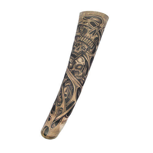 Cool Goth Skull Pattern Tattoo Sleeve